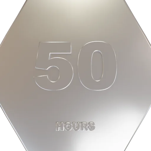 50 hours badge