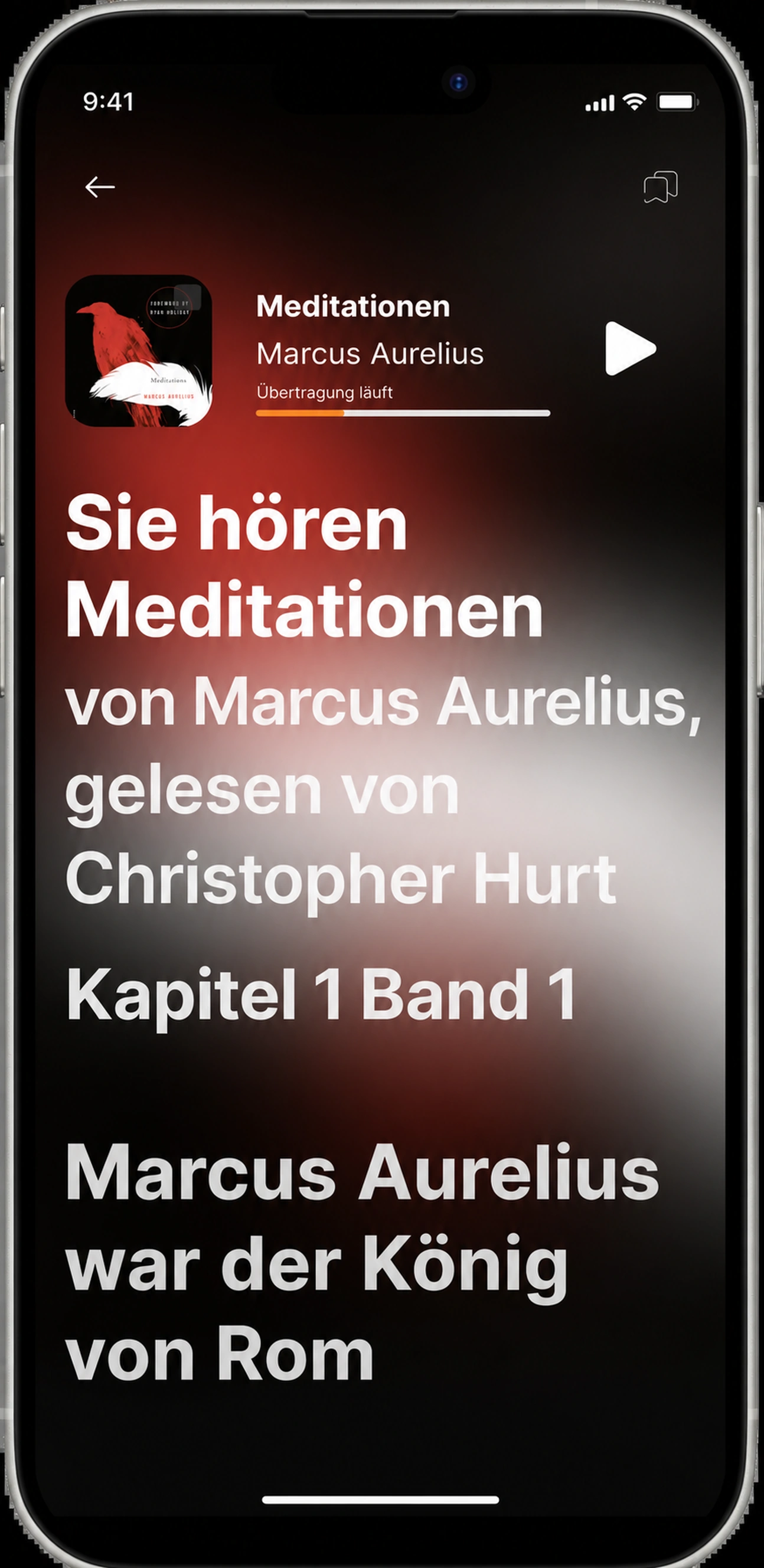 HushBook transkribiert Meditationen in live synchronisierten Text