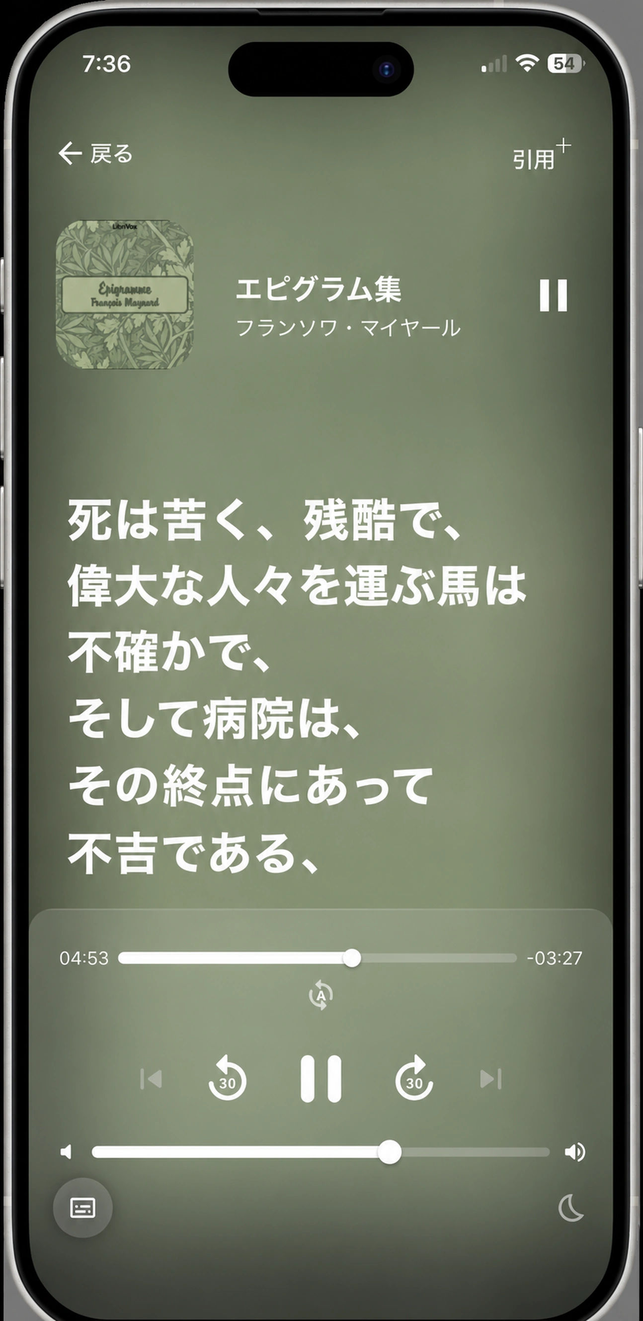 HushBookはフランス語でFrançois MaynardによってÉpigrammeに沿う