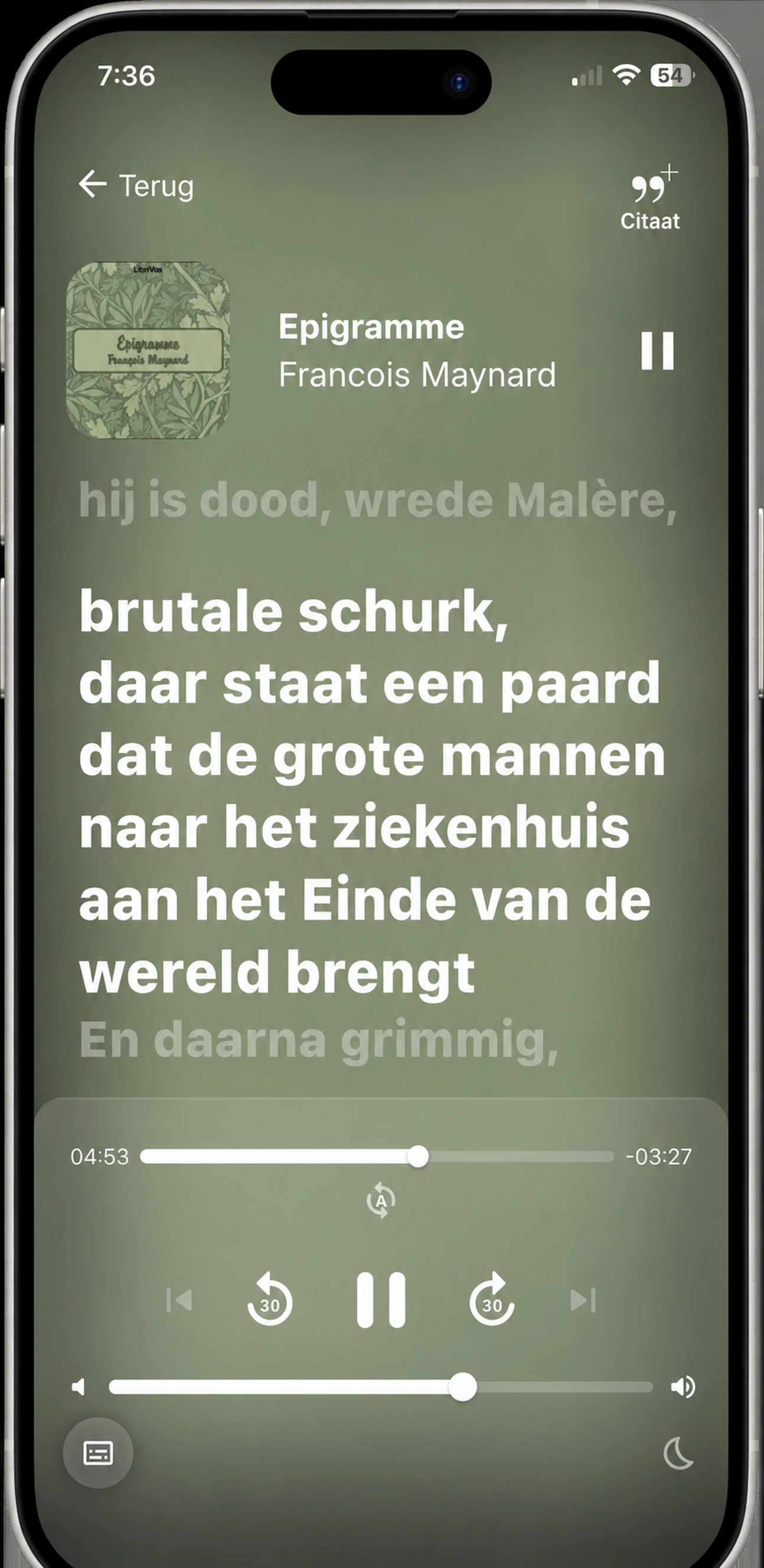 HushBook door te lezen naar Épigramme door François Maynard in het Frans