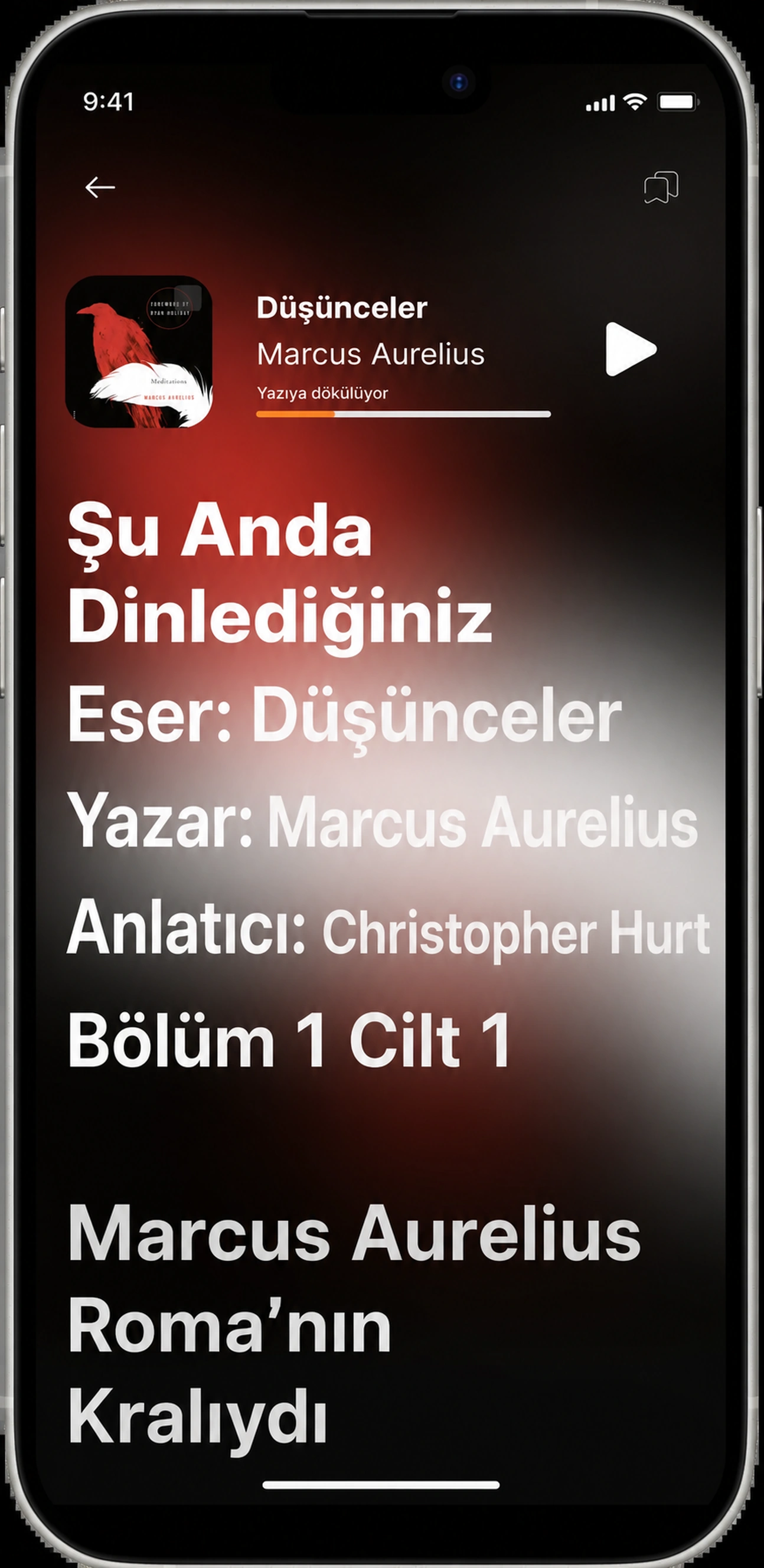 HushBook, meditasyonları canlı kelime düzeyinde karaoke olarak nitelendiriyor