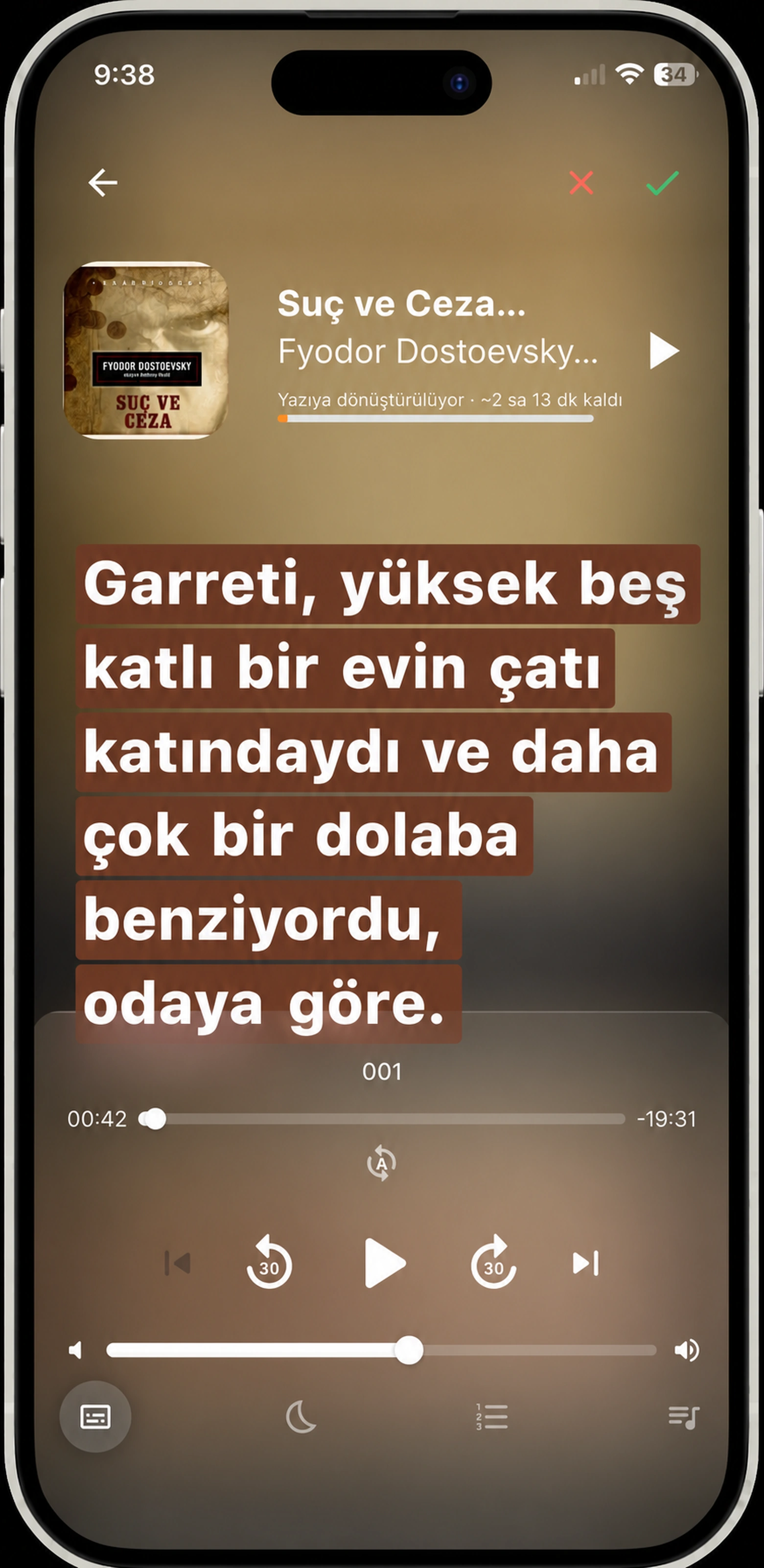 HushBook'daki bir alıntıyı seçin - okuma uzun şarkıda ilk ve son kelimeyi girin